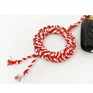 고품질 토단 (취미키트) 패브릭 컬러끈 키링 만들기-1인 세트 (WFFIBSV)