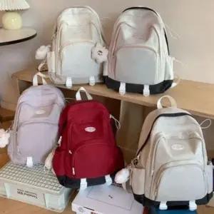 캐주얼 예쁜 데일리 데일리 학생 클래식 백팩 여성 가