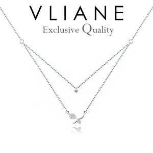 [브리앙]14K 화이트 나비 목걸이