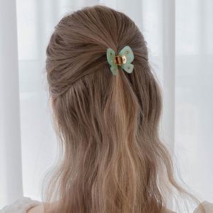 [장폴클라리쎄]크리스탈 플라워 나비 집게핀 DESA033-1