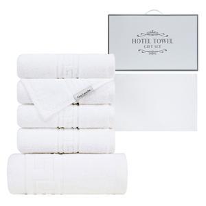 기라로쉬 호텔타올 올인원(세면4장+바스1장+발1장) 화이트세트, 1개