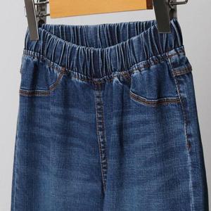 [제이큐]데님 청바지 통 와이드 밴딩 빅사이즈 여성의류 207I915S