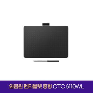 와콤원 펜타블렛 중형 CTC6110WL 드로잉패드 펜마우스