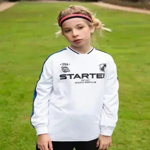 [스타터 블랙라벨 키즈]블록코어 트랙 브이넥 티셔츠 (화이트) ST241ILS02_WHT