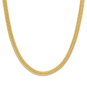 갤러리아 여자 순금 목걸이 폭스 체인 줄 24K 37.5g 18K장식