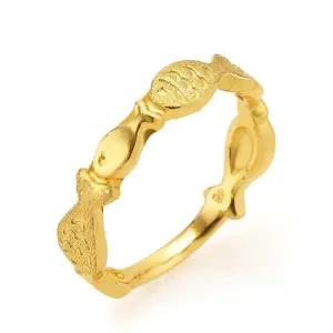 갤러리아 여자 순금 반지 일자 물고기 24K 3.75g 애끼 검지