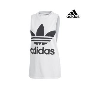 아디다스 트레포일 탱크 화이트 민소매 여성 CE5580