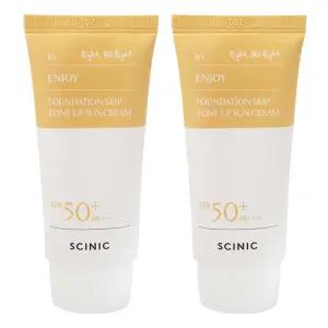 싸이닉 엔조이 파데스킵 톤업 선크림 50ml 2개