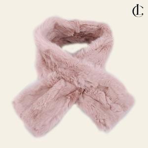 [엘케이트]여성 머플러 넥워머 가을 겨울 렉스 천연 토끼털 쁘띠목도리 900YDR