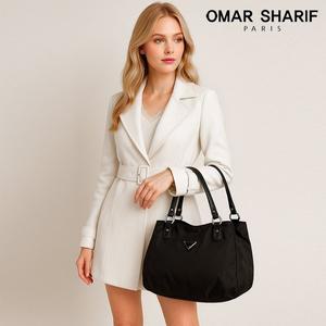 [오마샤리프] 소가죽 트림 여성 숄더백 겸 크로스백 OS178A-BG
