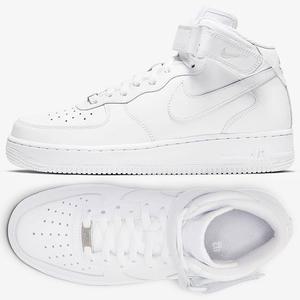 [나이키]국내매장판 나이키 운동화 스니커즈 여성 에어포스 1 07 미드 DD9625-100 PNA2504