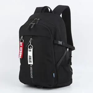 신학기 남자 여자 캐주얼 책가방 패션 블랙 인기 백팩-W6E1594