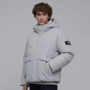 [공식] 내셔널지오그래픽 N234UDW990 오로라 후드 숏기장 구스 다운 점퍼 MC GREY