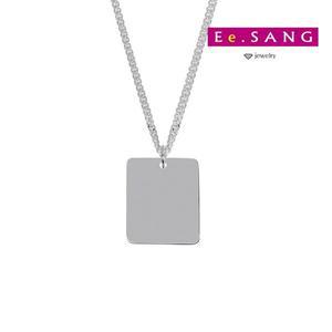 [이상주얼리]치매 사각 실버목걸이 925목걸이