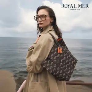 로얄메르 로고포인트 캔버스백