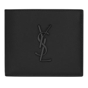 YSL 로고 페블 가죽 반지갑 453276 BTY0U1000