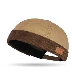 [골드스마일]5컬러 데일리 스트릿무드 와치캡 가죽로고 골무모자