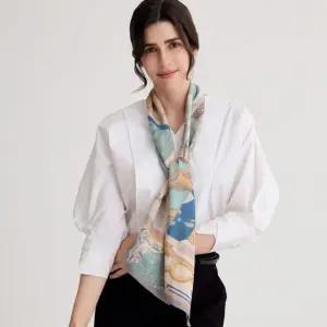 [갤러리아] [닥스] 울 캐시미어 혼방 스키니 스카프 (D) FKI005I (케이스,쇼핑백 포함)