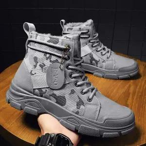 남자 3컬러 털안감 밀리터리 방한 겨울 워커