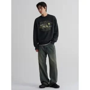 [에잇세컨즈] 가먼트다잉 브루클린 스웨트 셔츠  애쉬 (455X41LC34)