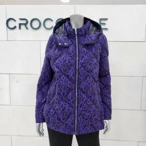 [크로커다일레이디]프린트 뒤허리밴딩 다운점퍼CLEWDW205-PP_BP