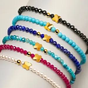 골드앤 순금 24K 럭키클로버 천연석 팔찌 *10주년특가*