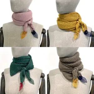 [사라가든] 여성 엠보 나뭇잎 무지 롱스카프 목도리 25컬러