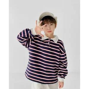 [리틀브로] (아동)단가라기모카라티셔츠[티셔츠BFJS828A]