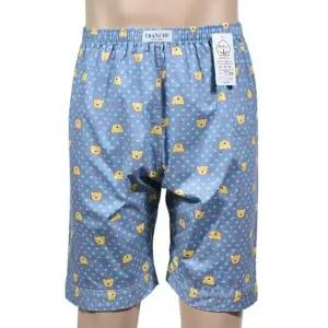 su 평화)캐릭터무늬 남성5부 면 빅사이즈 파자마-110 커플잠옷 파자마 원피스잠옷