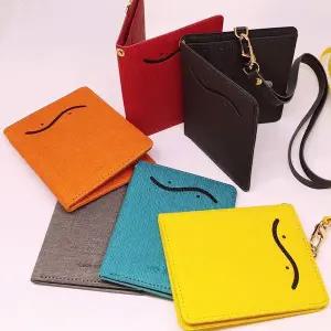 [하프클럽/]사원증목걸이 물결 colors 똑딱이 10 목걸이카드지갑