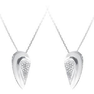 [도도쥬얼리]커플목걸이 전체순은 92.5% 나의반쪽 하트 실버 커플목걸이