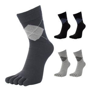 런웨이 RW1913 남자 중목 무좀 패션 발가락양말 5족세트