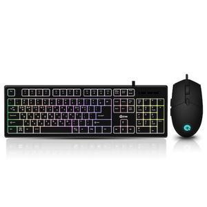 :큐센 QSENN GP-KM4500S LED Stella USB 게이밍 키보드 마우스 세트 정품