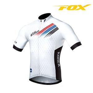 [폭스라이더스] 자전거의류반팔져지 G104 화이트 라이딩복 싸이클