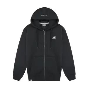 뉴발란스 베이직 플리스 기모 후드 집업 자켓 블랙 NBMDDB1053-19