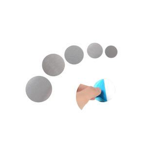 1P 원형플레이트 스틸 자석부착철판 양면테이프 0.7mm 얇은철판 플레이트