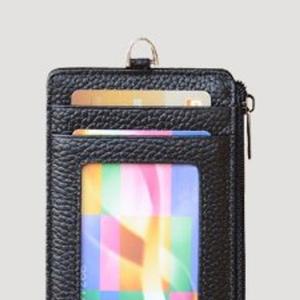 [M7] 여성 정리 동전 지폐 목걸이형 카드 레더 지갑