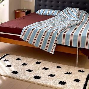 [한빛카페트]모로코 터프팅 미니러그 침실 카페트 러너 2type