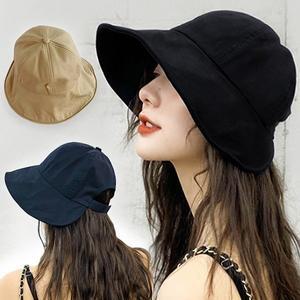 [스마트보이]여성 와이어챙 벙거지 햇빛가리개 버킷햇 보넷 면 찍찍이 모자 (BBH3)