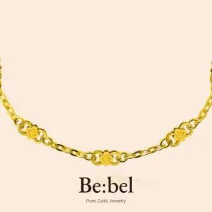 순금팔찌 3.75g 24k 클로버 디자인 비벨 한돈 1돈