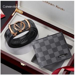 보이제 CaecnKoen 남성 자동 남자 가죽 벨트 지갑 반지갑 지갑벨트세트 선물 CK024