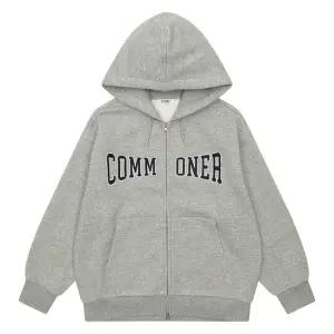 [에꼴리에] 남자 겨울이월 빅레터링 기모 후드점퍼(24D0701)