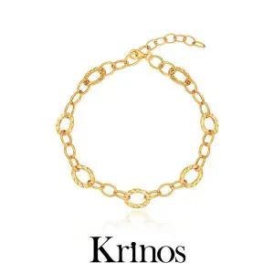 크리노스 18K 이태리머신 컷팅 체인 팔찌