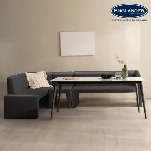 라따뚜이 통세라믹 6인용 리빙다이닝 식탁세트(3인소파+1인소파+코너형소파