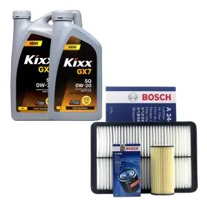 쏘렌토MQ4 하이브리드 엔진오일 킥스 G1 0W20 5리터 보쉬 오일필터 에어필터 세트