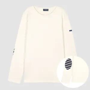 세인트제임스 25SS 메르디앙 엘보패치 스트라이프 남녀공용 티셔츠 0844/ECRU/NAVY/ECRU