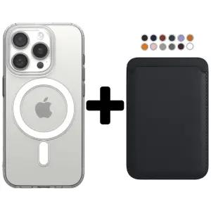 갤럭시 아이폰 초강력 마그네틱 맥세이프 케이스 + 가죽 카드지갑 세트