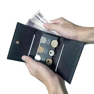 일본 동전 지갑 여행용 3단 카드 엔화 지폐 동전 지갑 파우치