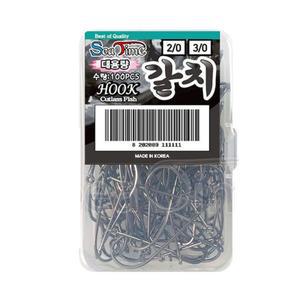 바늘 낚시 전용 채비 갈치 훅 자작 100개입 원투 묶음 붕어 바다 우럭 민물 돔