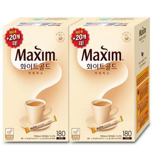 맥심 화이트골드 커피믹스 180Tx2개 총360T